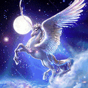 Flying White Horse