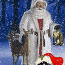Santa Claus And Snow