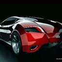 Great Red Sports Car 01