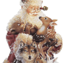 Gazelle And Father Christmas