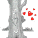 Trees And Red Heart