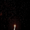 Black And Fireworks