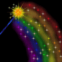 Sun And Colorful Rainbow