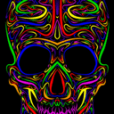 Colored Skull