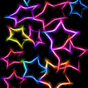 Hollow Colorful Stars