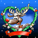 happy reindeer