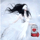 Romantic Angel And Red Heart