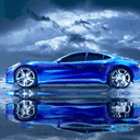 Great Blue Super Car