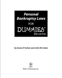 waptrick.com Personal Bankruptcy Laws For Dummies 2nd Ed