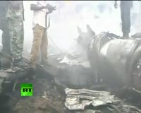 waptrick.one Nigeria Plane Crash - Video of Wreckage Ruins in Lagos