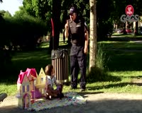 waptrick.one Boy Beats Up Cop For Taking His Toy