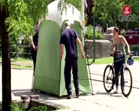 waptrick.one Man in Outdoor Dressing Room Gets a Surprise