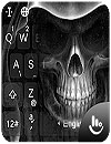 waptrick.one Black Death Skull Keyboard Theme