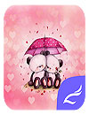 waptrick.one Pink Love Bear Theme