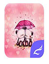 waptrick.one Pink Love Bear CM Launcher