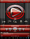 waptrick.one Poweramp Skin Red Glas Deluxe