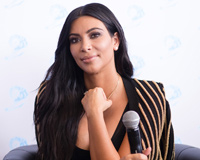 Beautiful Brunette Kim Kardashian