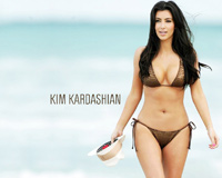Kim Kardashian With Bikini