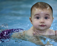 Cute Baby In Water