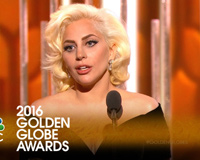 Lady Gaga Golden Globes 2016 Nbc