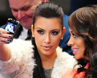 Kim Kardashian Taking Selfie