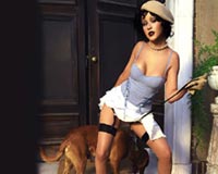 christina aguilera with dog