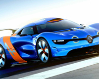 Blue Sports Car