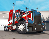 Skin Red On The Truck Kenworth
