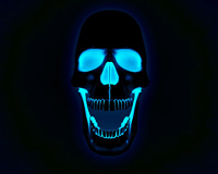 3D Skull Blue