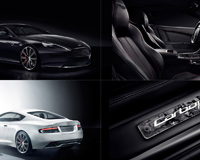 Aston Martin DB9 Carbon Black And White