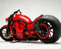 Ferrari Red Motorcycle
