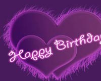 Purple Happy Birthday