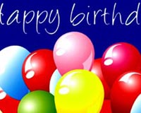 Happy Birthday With Balloons