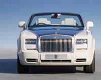 White Rolls Royce Phantom Drophead Coupe Series