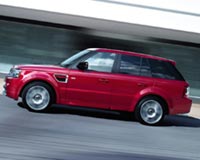 Red Land Rover Range Rover Sport 2012