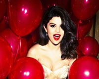 Selena Gomez With Red Balloons