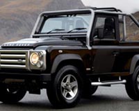 Black Land Rover Defender