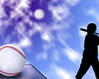 Baseball With Shadow