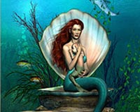 under water