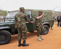President Kenyatta In Full Combat Uniform