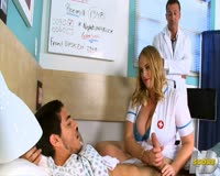 redwap.biz Naturally Big Titted Nurse Cameron Skye Toasted By Two Horny Doctor
