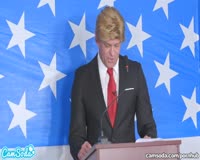 borwap.com Donald Trump And Hillary Clinton Fucking Bernie Sanders And Megan Parody